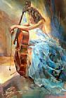 Famous Anna Paintings - Anna Blue Note II